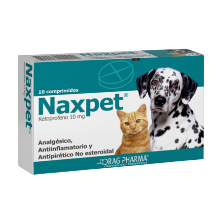 Naxpet® Comprimidos - Analgésico, antipirético y antiinflamatorio no esteroidal, Ketoprofeno 10mg.