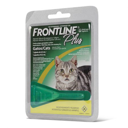 Frontline Plus® Gato – Desparasitante externo, peso único.