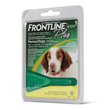 Frontline Plus® Pipeta Medium - Desparasitante externo de 22.1 – 44 lbs.