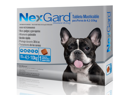 Nexgard® Masticable Medium – Desparasitante externo de 8.9 a 22 lbs.
